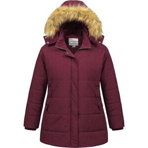Women's Plus Size Winter Coat Waterproof Long Puffer Jacket